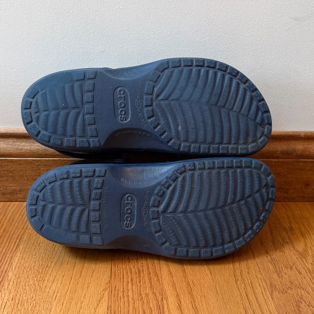 CROCS Classic Clogs Navy Blue Unisex Men’s 10-11 Women’s 12-14 Great Condition! - Picture 6 of 9